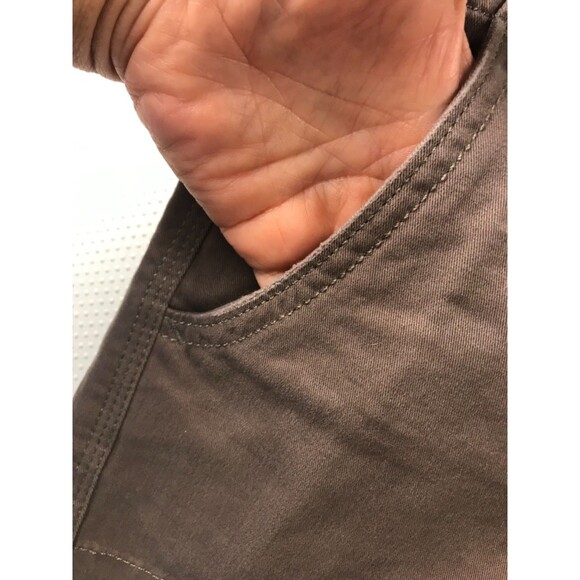 ELLE Paris Brown Casual Cotton Summer Mid Rise Shorts Size 2 Women’s NWT - Picture 9 of 15